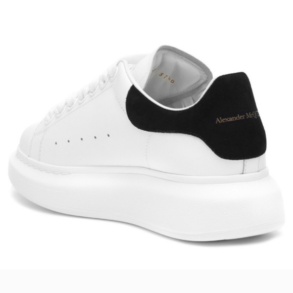 Alexander McQueen Women's Oversized Suede Heel Detail Sneakers 37 - Picture 3 of 12